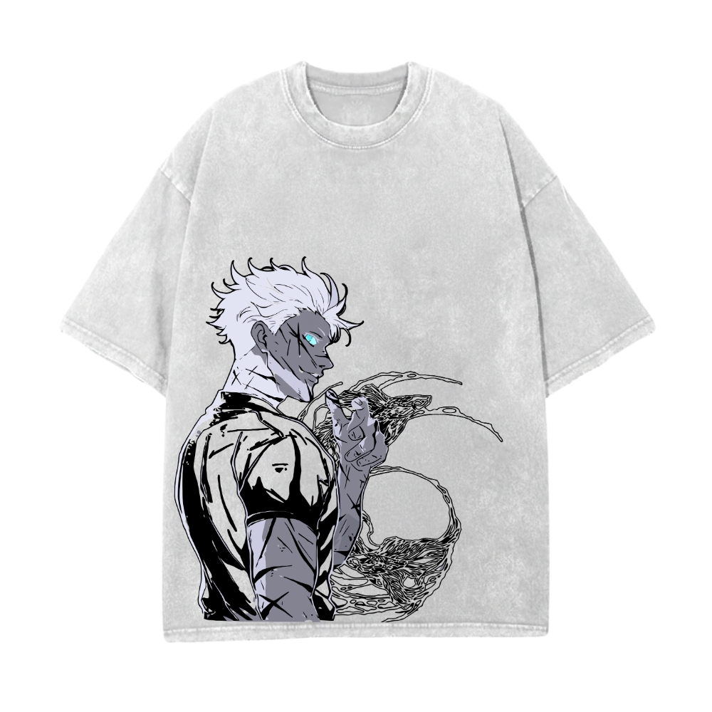 GOJO GRAY OVERSIZE T-SHIRT - JUJUTSU KAISEN