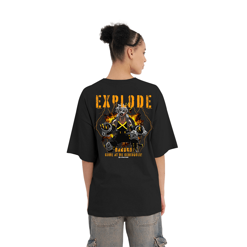BAKUGO TRICOU OVERSIZE - MY HERO ACADEMIA