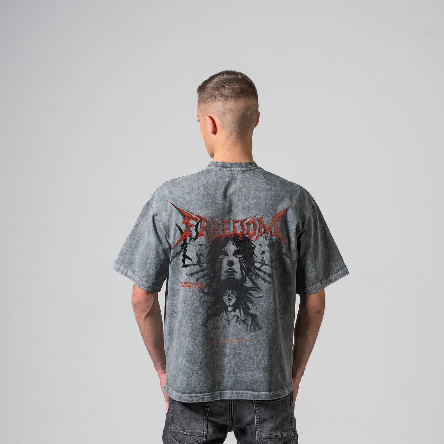 EREN FREEDOM TRICOU OVERSIZE - ATTACK ON TITAN