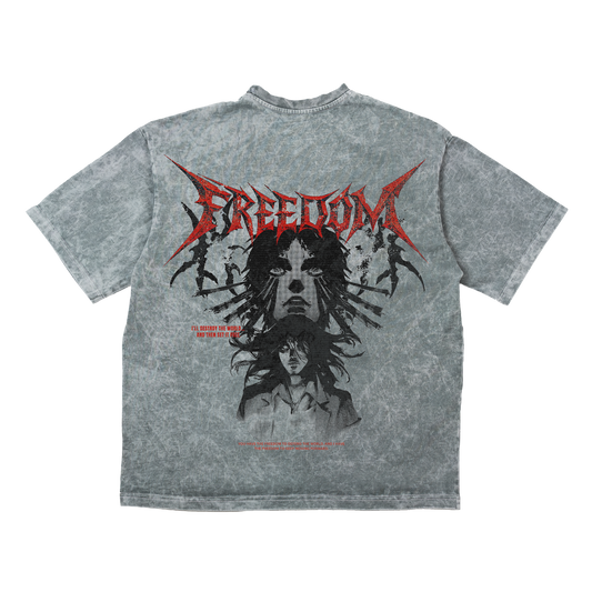 EREN FREEDOM TRICOU OVERSIZE - ATTACK ON TITAN