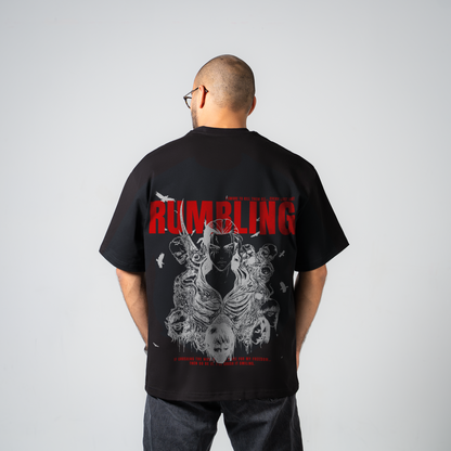 EREN BLACK TRICOU OVERSIZE - ATTACK ON TITAN