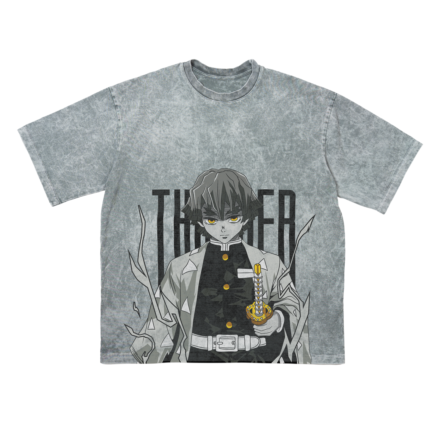ZENITSU THUNDER TRICOU OVERSIZE - DEMON SLAYER
