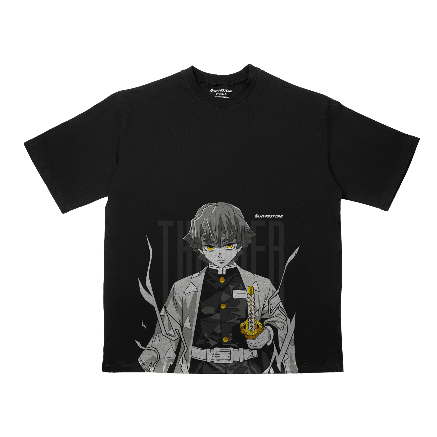 ZENITSU THUNDER TRICOU OVERSIZE - DEMON SLAYER