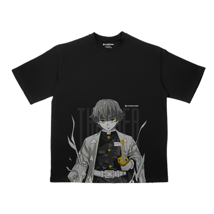 ZENITSU THUNDER TRICOU OVERSIZE - DEMON SLAYER